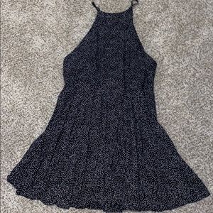 High neck skater dress